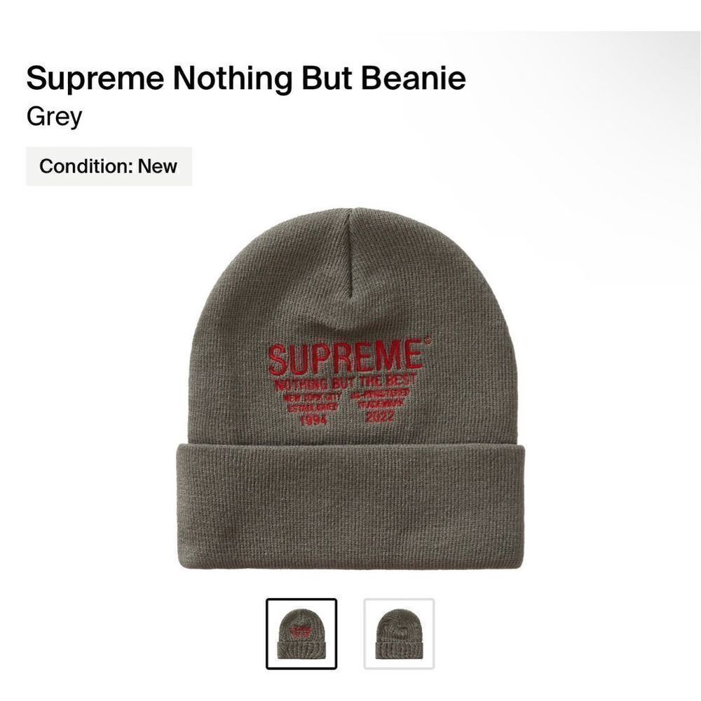 Supreme Nothing But Beanie “Grey”